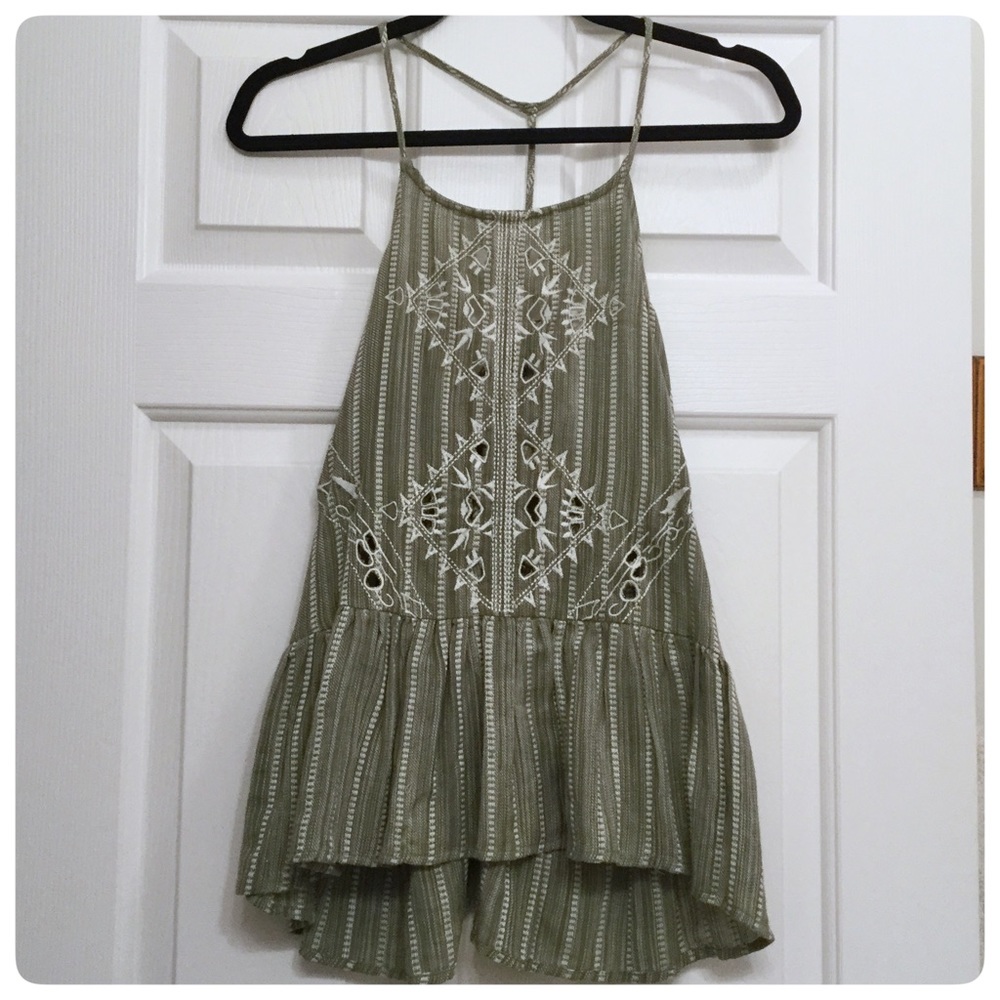 En Creme T-strap Boutique Tank